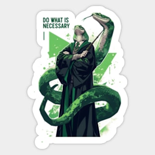 Do What Is Necessary - Wizard Snake - Fantasy Sticker